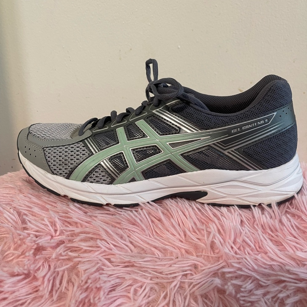 ASICS GEL-CONTEND 4 : Mid Grey/Glacier Sea/Silver women’s running shoes SZ 9 - Picture 4 of 15